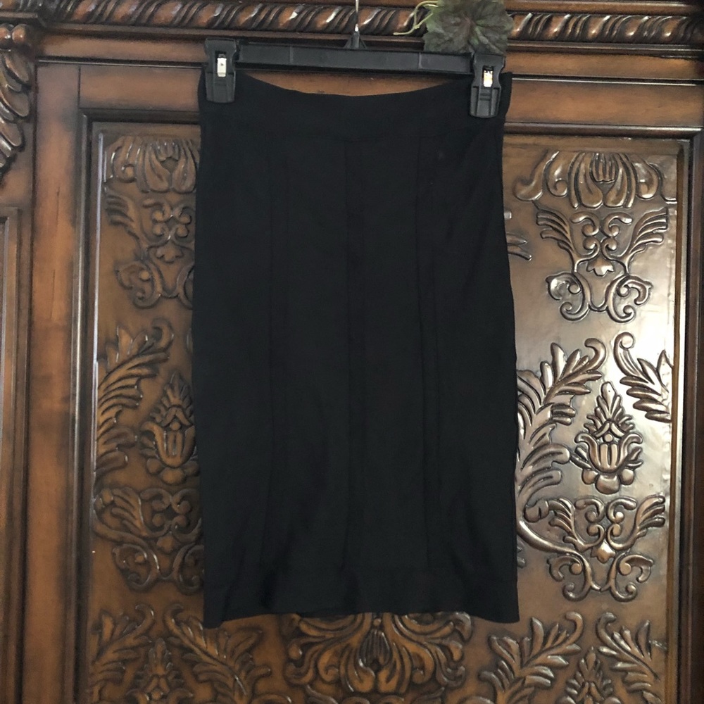 BCBG black bandaid style stretch skirt XS - Picture 1 of 6